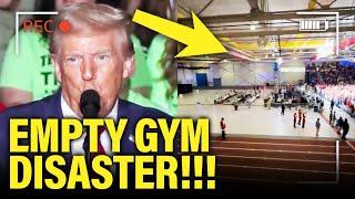 YIKES! Trump Gives DISASTER Michigan Speech in EMPTY GYM