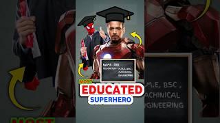 marvel educated superheros #ironman #spiderman #antman