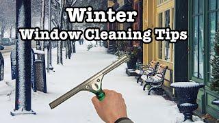 How to clean windows in freezing temperatures