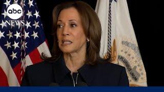 LIVE: VP Kamala Harris delivers remarks after Iran launches missile strikes on Israel