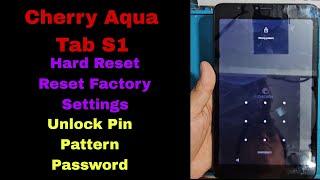 Cherry Mobile Aqua Tab S1 How to Hard Reset/ Reset Factory Settings | Unlock Pin/Pattern/Password...