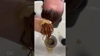 My simple hair color hack for brassy hair #hairtransformation #haircolor