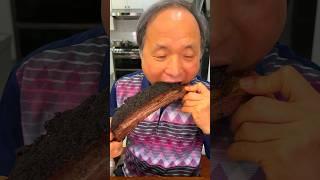 KOREAN PARENTS TRY TEXAS BBQ for the FIRST TIME       #texas #texasbbq #brisket #dinoribs