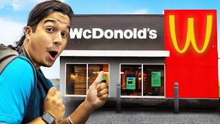 I'm testing a fake McDonald's!