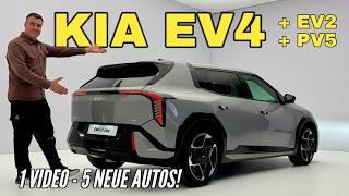 KIA EV4 | KIA EV2 | KIA PV5 - Alle NEUEN Autos in EINEM Video! 2025 | 2026