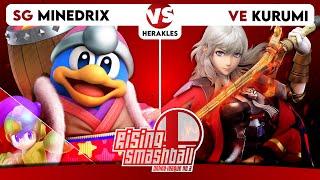 Rising Smashball #3 - SG | Minedrix (MegaMan, KingDedede) vs. VE | Kurumi (Byleth)