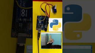 Gesture-Controlled Servo with Python and Arduino #electronics #arduinotraining