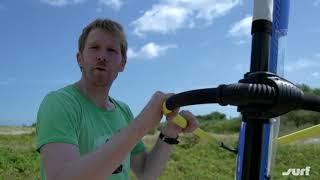 Segelsteuerung beim Windsurfen