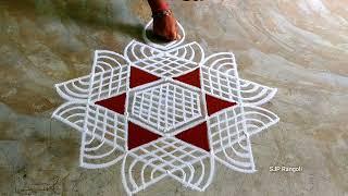 Deepavali special Rangoli  simple design kolam  easy muggulu