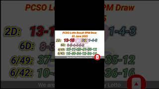 Lotto Result Today 9pm live draw June 5, 2025 Swertres Ez2 PCSO live result