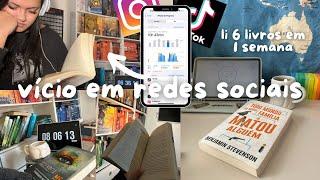 Trocando o tempo nas redes sociais por leitura