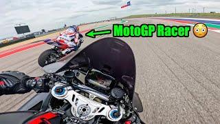 MotoGP RIDER MEETS STREET HOOLIGAN  | BMW M1000rr & Ducati Panigale V4 SP2 COTA Track Day