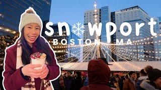 SNOWPORT BOSTON 2022  || eat & shop with us at the winter village!