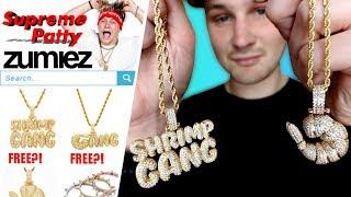 I Bought SupremePattys "FREE" SOLID Gold Shrimp Chains At ZUMIEZ!! (IS IT WORTH IT?!)