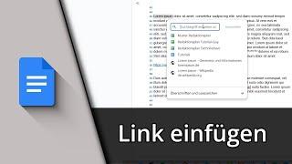 Google Docs Link einfügen | Hyperlink in Google Docs  Tutorial