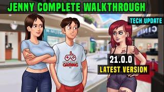 JENNY COMPLETE STORYLINE FULL WALKTHROUGH | SUMMERTIME SAGA 21.0.0 TECH UPDATE LATEST VERSION