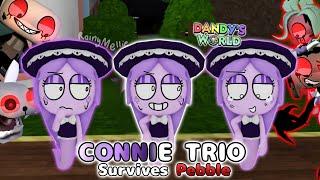  CONNIE TRIO SURVIVES 4 MAINS  - Dandys World Gameplay Trios #27 - #RainyMellie