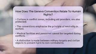 How Does The Geneva Convention Relate To Human Rights? - Military History HQ