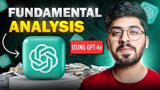 Fundamental Analysis Using ChatGPT 4o | Picking Stocks Using ChatGPT 4o