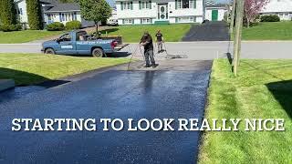 Professional Asphalt Spray Sealing: "The Easy Clean Spray Seal One" Top Coats Pavement Maintenance