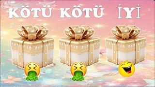 2 Kötü 1 İyi Kutu Seçme Oyunu.  İyi Olan Kutuyu Bulabilecek misin Choose Your Gift -2 Bad 1 Good