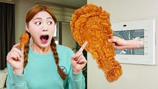 Mukbang Giant Fried Chicken 하이유의 대왕치킨 챌린지 먹방 | HIU 하이유