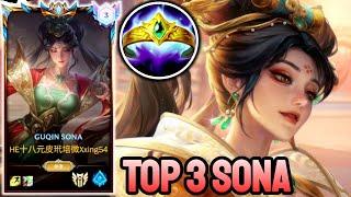 WILD RIFT SONA - TOP 3 SONA GAMEPLAY - CHALLENGER RANKED