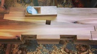 WOODWORKING, CUTTING A JAPANESE SCARF JOINT! (Kanawa Tsugi)