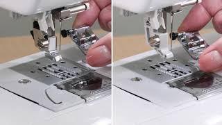 Brother sewing machines - Replacing the presser foot