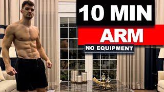 10 Min Amazing Arms Workout // No Equipment Biceps & Triceps! | velikaans