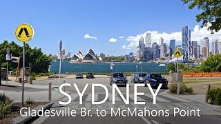 Sydney City Drive 4K | Gladesville Bridge to McMahons Point