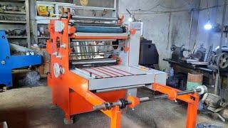 paper plate roll to roll lamination machine with slitting double  rewinding m. 9815663813,9872224952