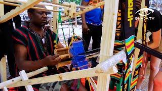 KENTE CLOTH WEAVING DEMONSTRATION @ GHANAFEST SA - KENTE HANDMADE