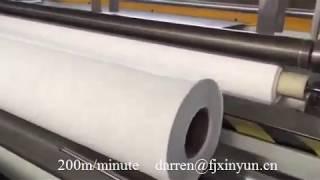 Full automatic maxi roll paper rewinding machine