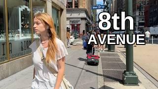 NEW YORK CITY Walking Tour [4K] - 8th AVENUE