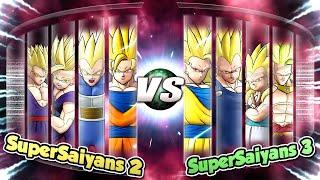 Super Saiyans 2 Vs Super Saiyans 3 // Dragon Ball Raging Blast 2