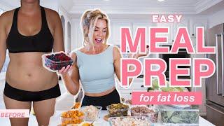 how I meal prep for weight loss | easy & healthy beginner tips for 2025