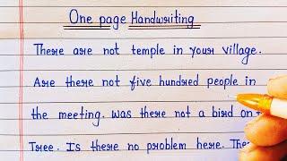 How To Improve Your Handwriting In English | Best Handwriting |