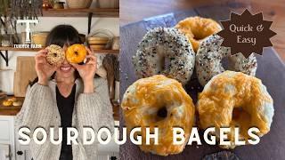 Make Sourdough Bagels in JUST 30 Minutes!!!