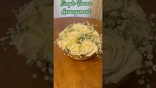 Simple Flower Arrangement #youtubeshorts #shorts #flowers #flowerarrangementideas  #trendingshorts