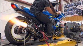 SUZUKI GSXR 750 DYNO RUN! | STOCK TO FLASH