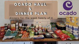 £101 OCADO FOOD HAUL & PRICES/ FAMILY OF SIX - Dinner plan, healthy choices, organic food// 2022