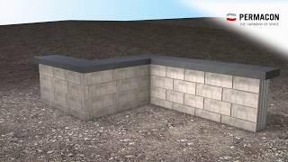 How to create a wall with interior and exterior corners with the 180mm Tandem Next system ?