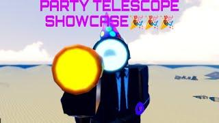 PARTY TELESCOPE SHOWCASE  (super box siege defense)