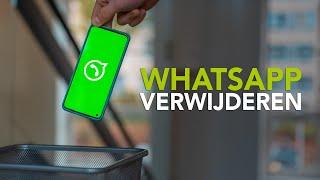 Tip: zo verwijder je je WhatsApp-account of een heel gesprek