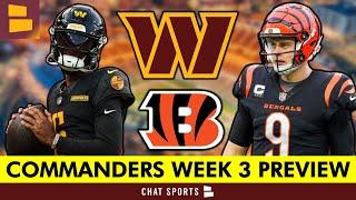 Commanders vs. Bengals Week 3 Preview: Keys To Victory & Score Prediction | Upset Alert On MNF?