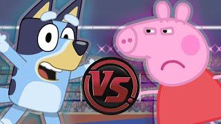 PEPPA PIG vs BLUEY! (Bluey vs Peppa Pig Song) | CARTOON RAP ATTACK