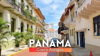 Casco Viejo Panama City Walking Tour   2024 4K