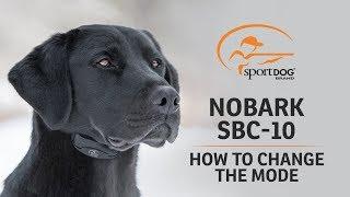 SportDOG Brand® NoBark SBC-10 :: How to Change the Mode