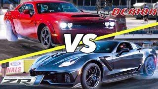 2018 ZR1 vs Demon! | Who is REALLY faster?